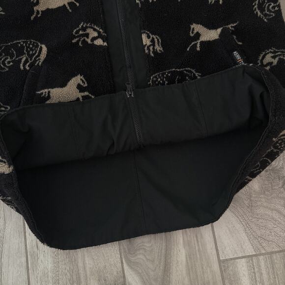 Vintage Kerrits Sherpa Fleece Lined Sweater Jacket Made In USA Full Zip Men Sz L - Picture 10 of 10